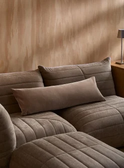 Soft cotton velvet removable-cover cushion