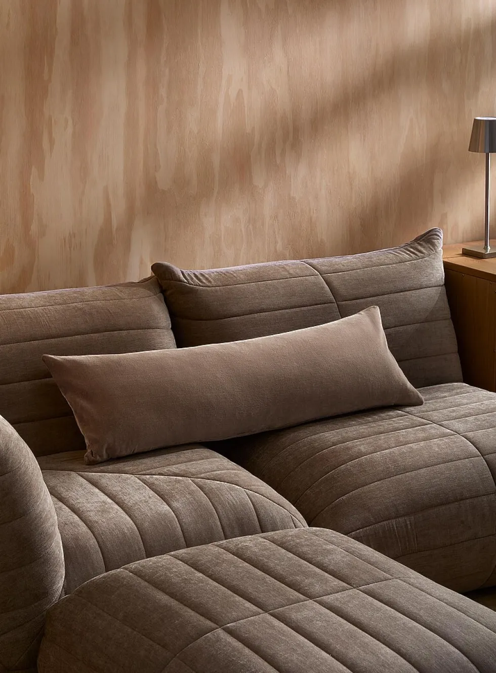 Soft cotton velvet removable-cover cushion