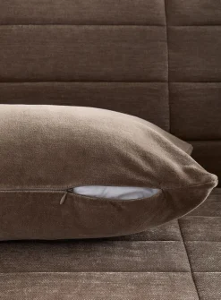 Soft cotton velvet removable-cover cushion
