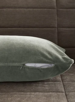 Soft cotton velvet removable-cover cushion