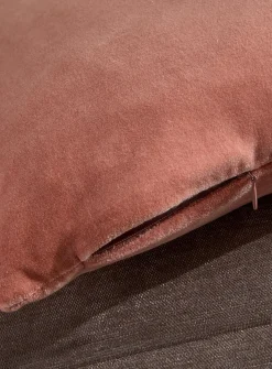 Soft cotton velvet removable-cover cushion