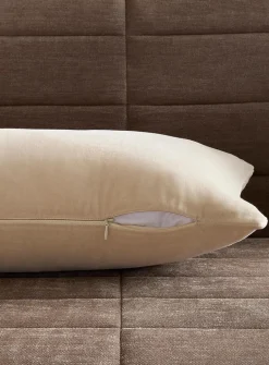 Soft cotton velvet removable-cover cushion