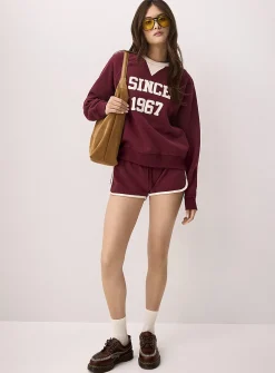 Soft fleece athletic minishort