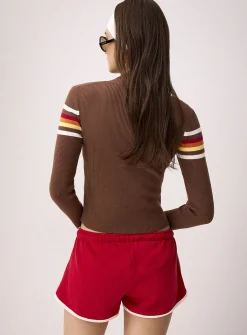 Soft fleece athletic minishort