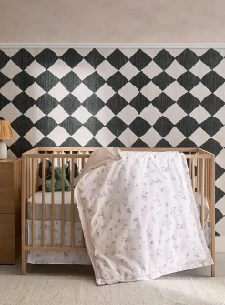 Soft foliage baby bed set