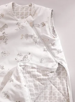 Soft foliage quilted sleep sack