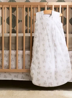 Soft foliage quilted sleep sack