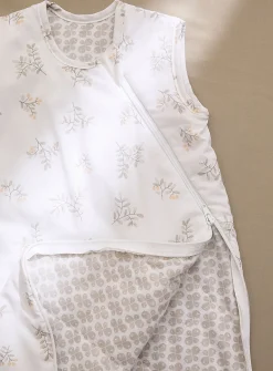 Soft foliage quilted sleep sack