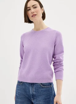 Soft honeycomb sweater