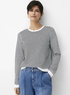 Soft honeycomb sweater