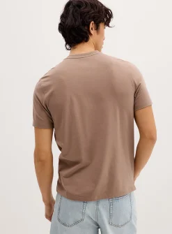 Soft jersey Henley T-shirt