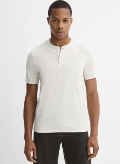 Soft jersey Henley T-shirt