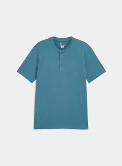 Soft jersey Henley T-shirt