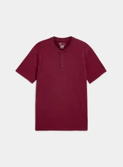 Soft jersey Henley T-shirt