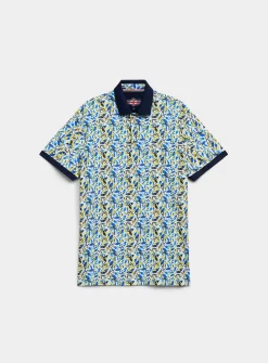 Soft microfibre-like mosaic polo