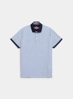 Soft microfibre-like mosaic polo