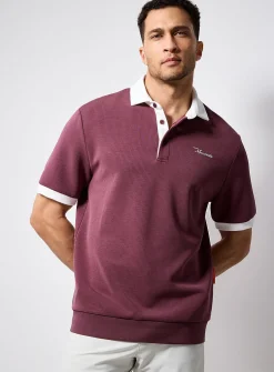 Soft modal ribbed golf polo