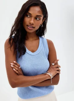 Soft rib-knit cami