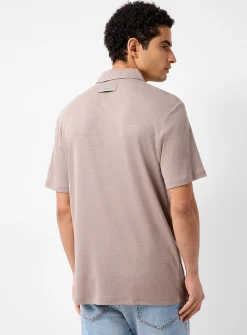 Soft slub jersey polo
