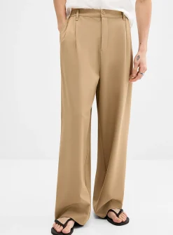 Soft twill wide pant