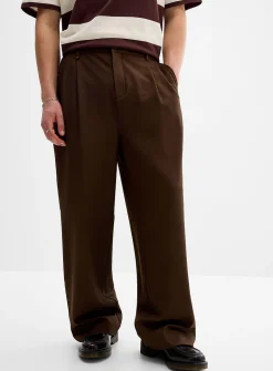 Soft twill wide pant