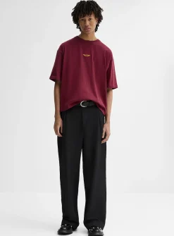Soft twill wide pant