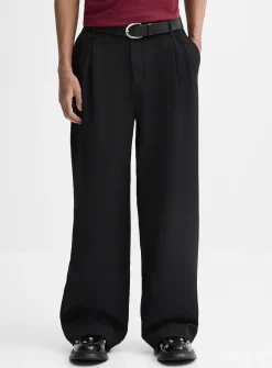 Soft twill wide pant