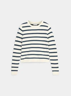 Soft two-tone stripe sweater