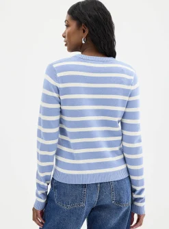 Soft two-tone stripe sweater