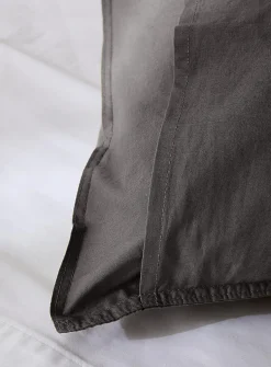 Solid 100% organic cotton body pillow sham