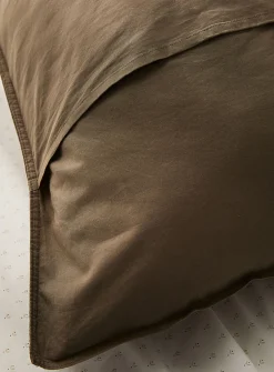 Solid 100% organic cotton body pillow sham