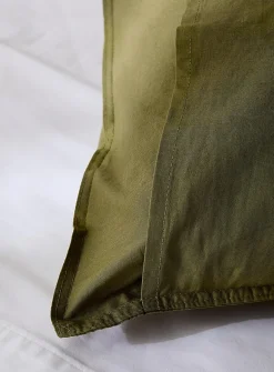 Solid 100% organic cotton body pillow sham