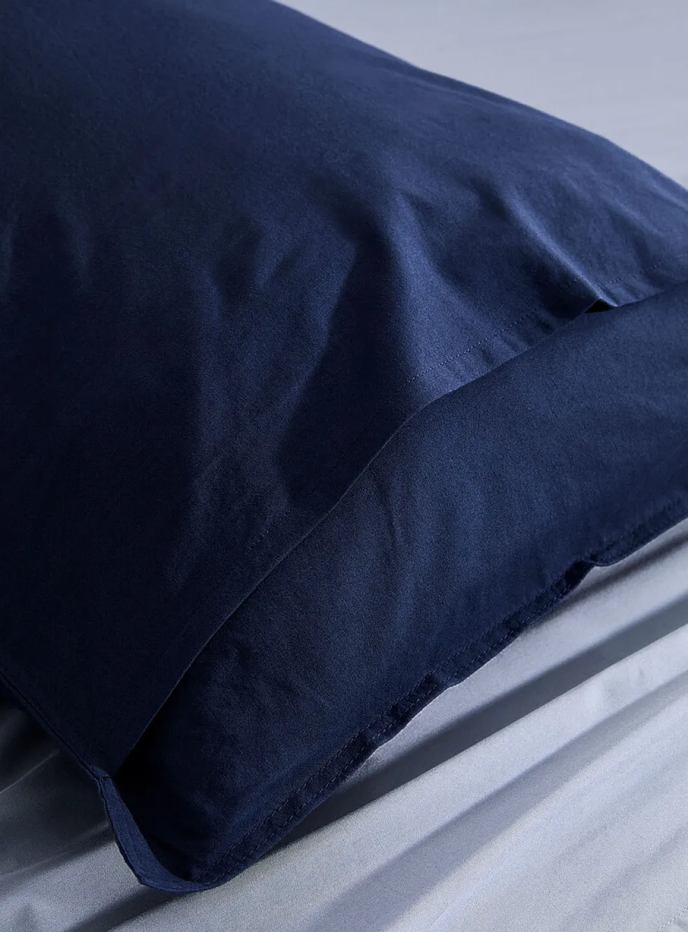 Solid 100% organic cotton body pillow sham