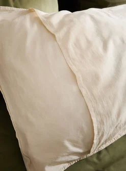 Solid 100% organic cotton body pillow sham
