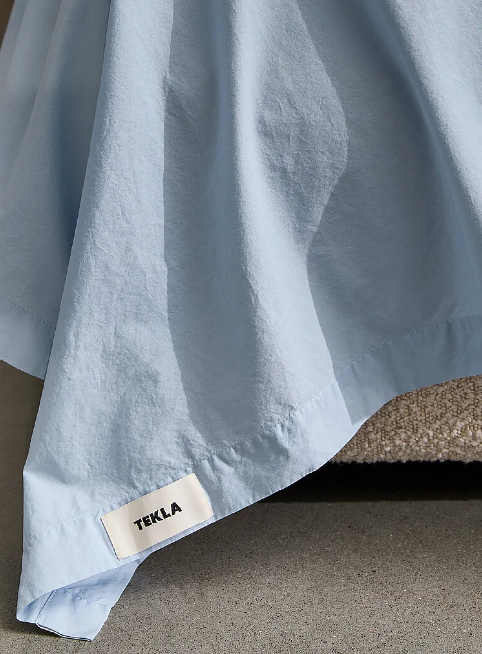 Solid 100% organic cotton percale sheet