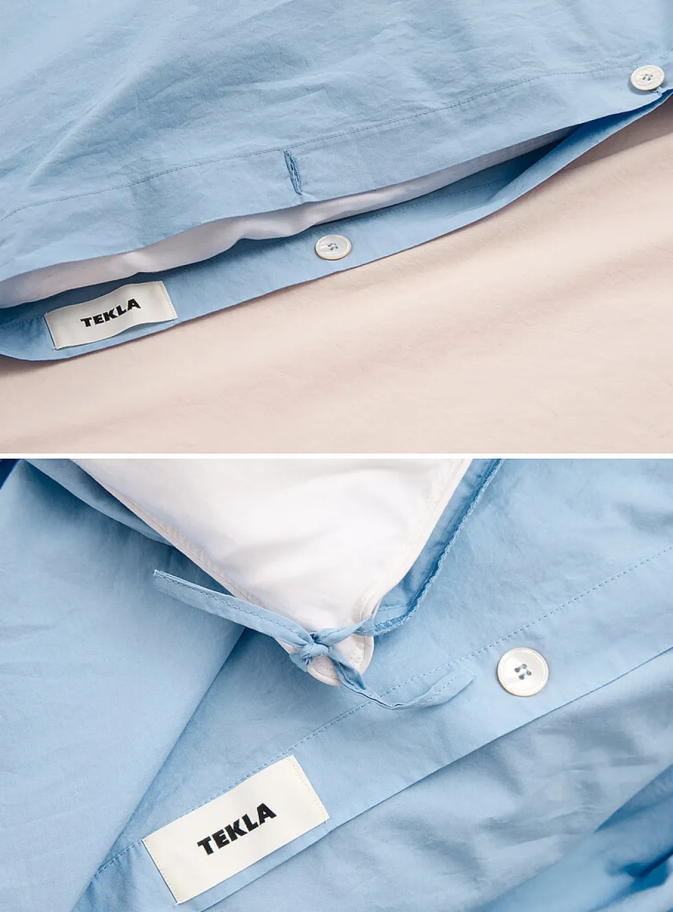 Solid 100% organic cotton percale duvet cover