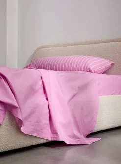 Solid 100% organic cotton percale sheet