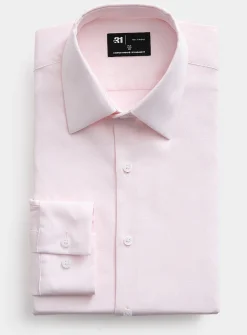 Solid basket-weave shirt