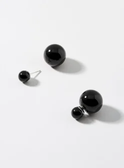 Solid bead earrings