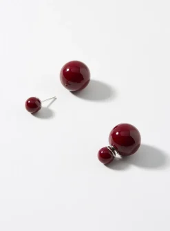 Solid bead earrings