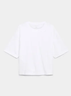 Solid boxy-fit organic cotton T-shirt