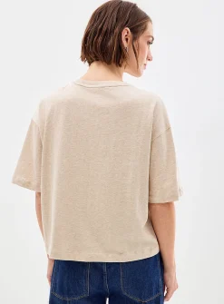 Solid boxy-fit organic cotton T-shirt