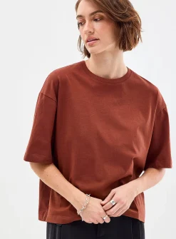 Solid boxy-fit organic cotton T-shirt