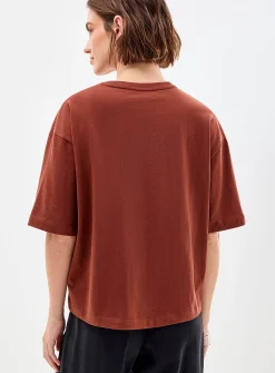 Solid boxy-fit organic cotton T-shirt