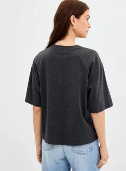 Solid boxy-fit organic cotton T-shirt