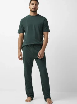 Solid brushed finish pyjama pant