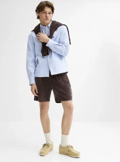 Solid chenille knit short