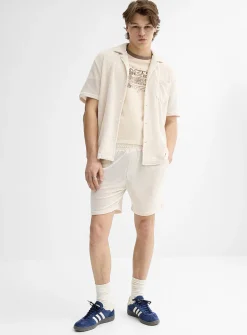 Solid chenille knit short