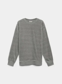 Solid chenille knit sweater