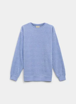 Solid chenille knit sweater